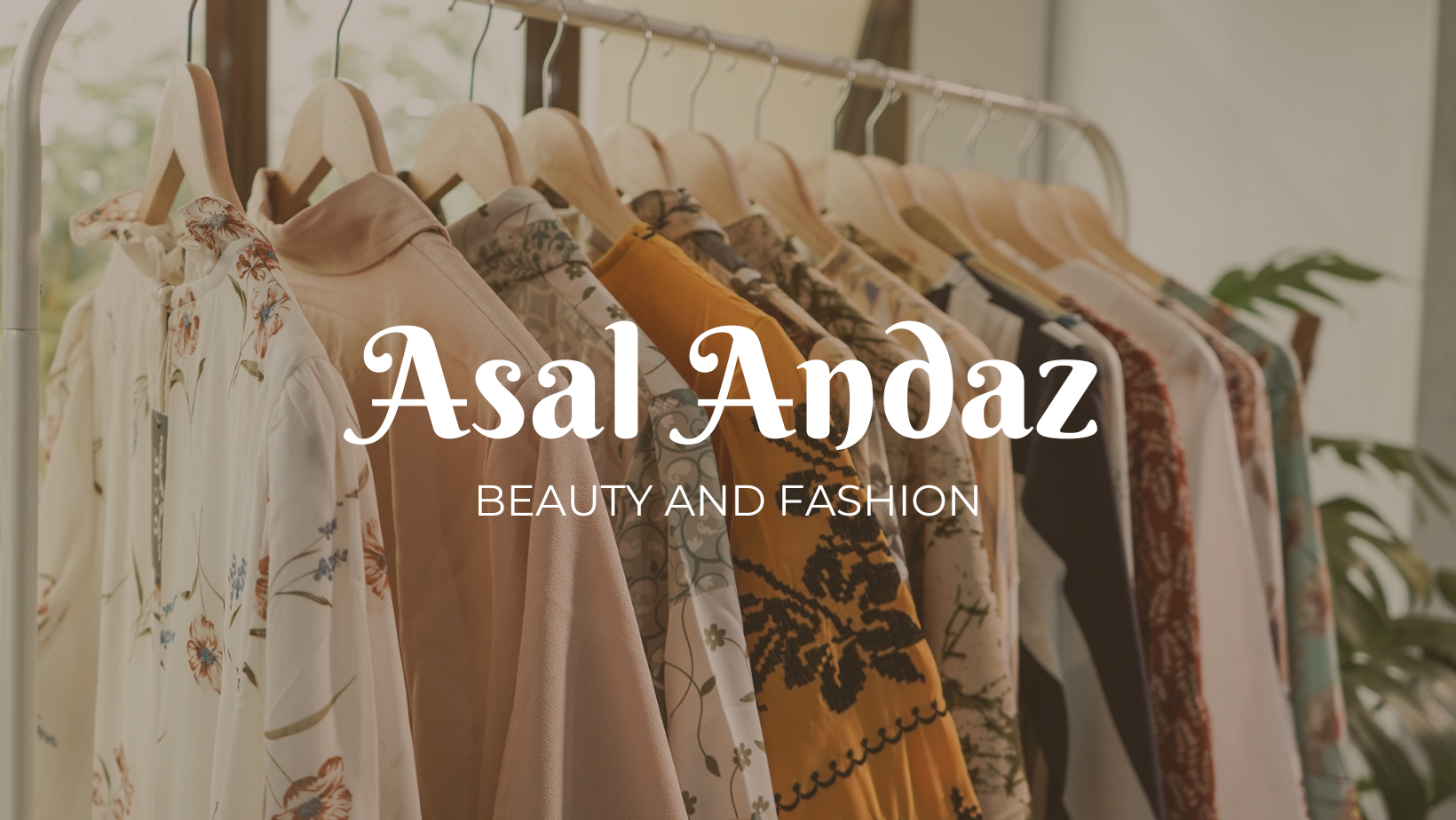 Brown Minimalist Fashion Facebook Cover